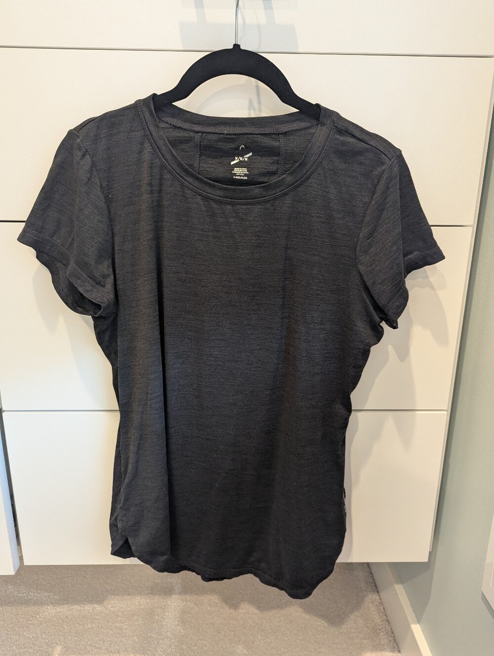 Head Black Short Sleeve Crew Tee